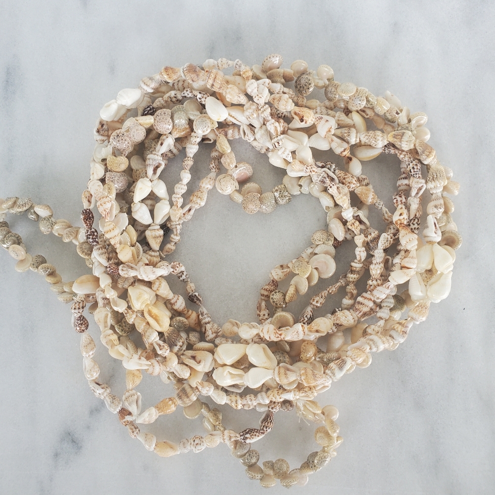 Artisan handmade Tribal Hawaiian COWRIE SHELL NECKLACE beach wear Bundle Set